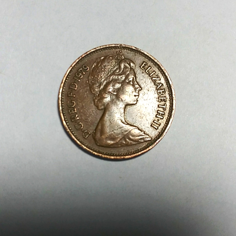Queen Elizabeth ll 1979 new pence .Rare selling on eBay for much more .
